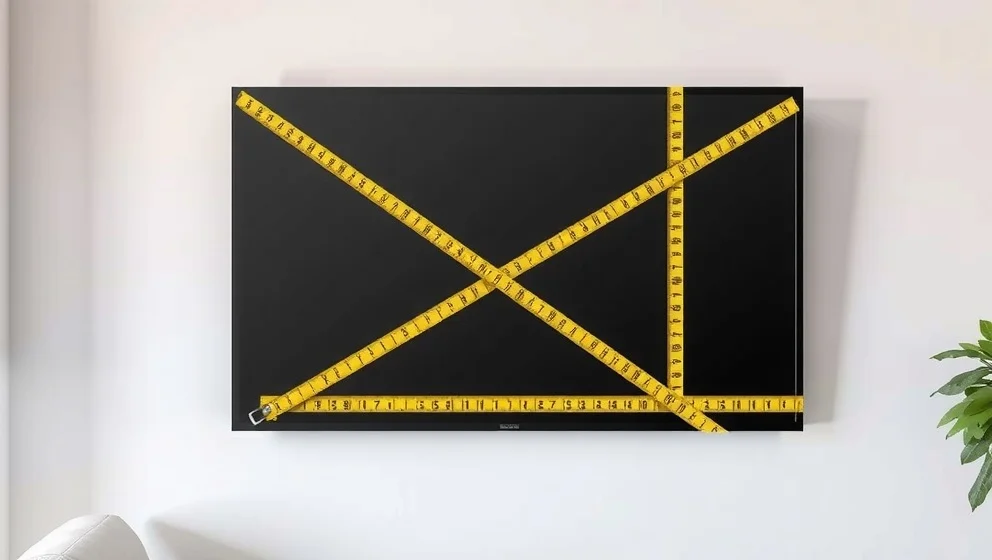 Hur mäter man tum på en TV