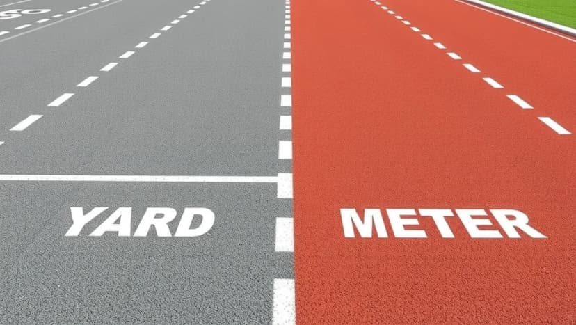 Hur mycket är 200 yards i meter