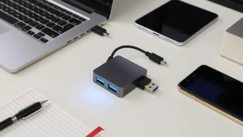 USB-C splitter till två USB-C portar